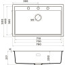 Мойка OMOIKIRI SINTESI 79-WG Artceramic/wind green 4997138
